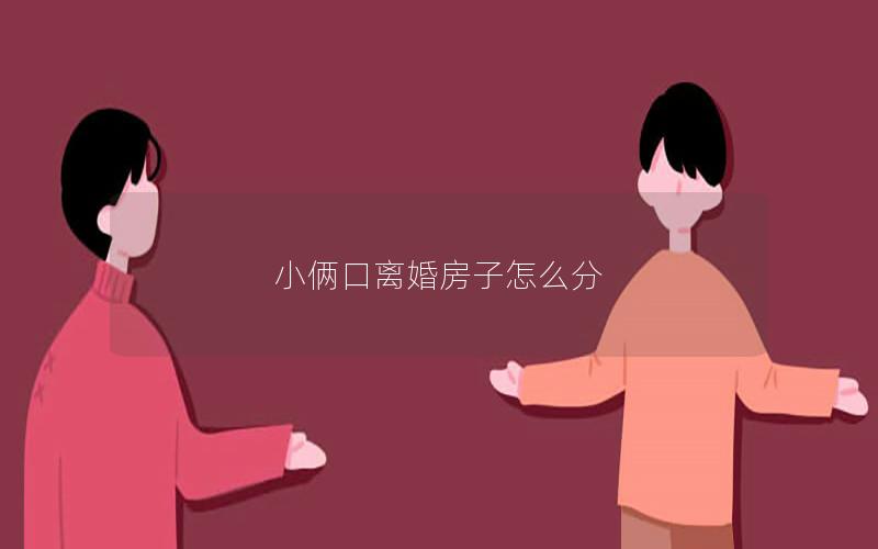 小俩口离婚房子怎么分